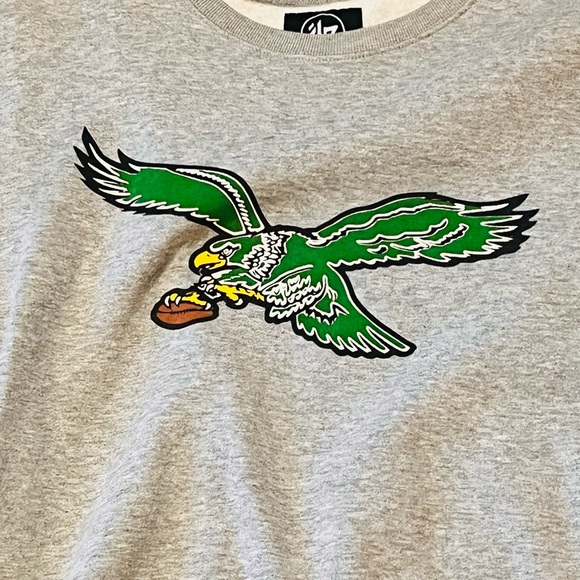 47 Brand  Eagles 🦅 Philly Gray Crewneck - Picture 2 of 7